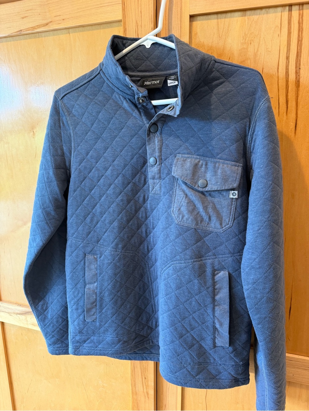 Marmot Men's Quilted Navy Pullover Jacket